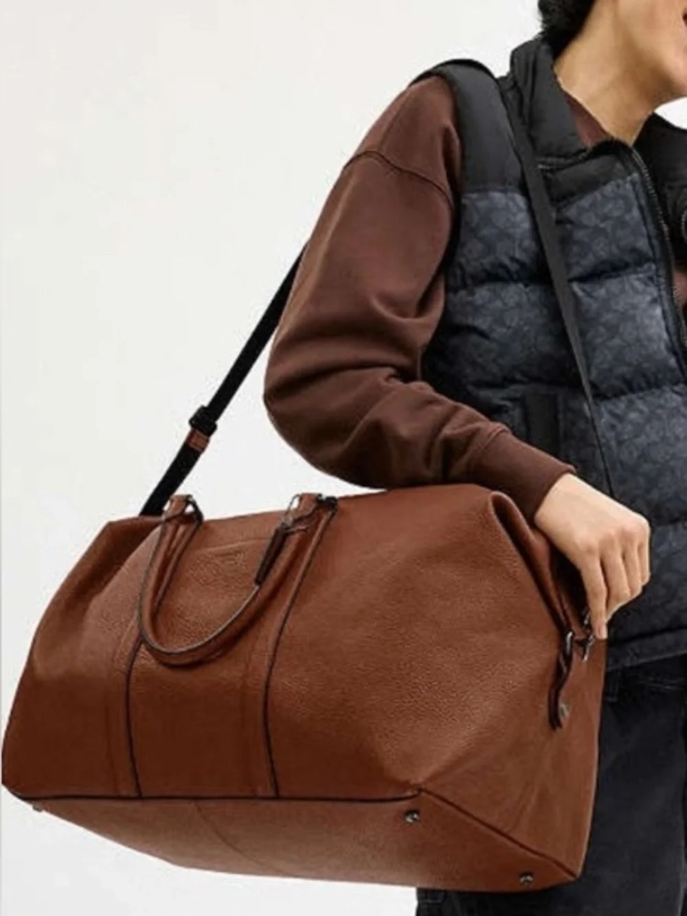 Coach Trekker Bag Pebble Leather Travel Duffel Bag - Like New 78129
